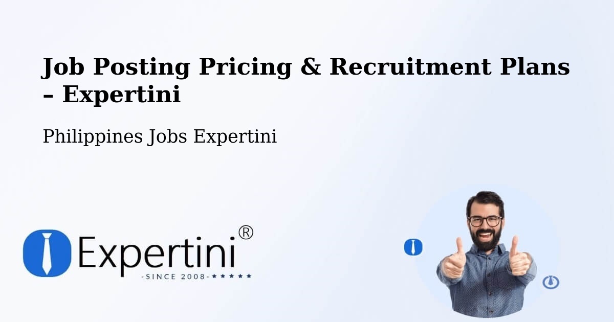 Job Posting Pricing & Recruitment Plans – Marawi City - Marawi City, Philippines Jobs Expertini